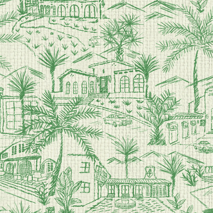 Lockridge Estate Mini Mid-Century Toile Wallpaper