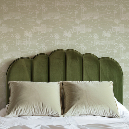 Love Shack Palm Springs Toile Wallpaper