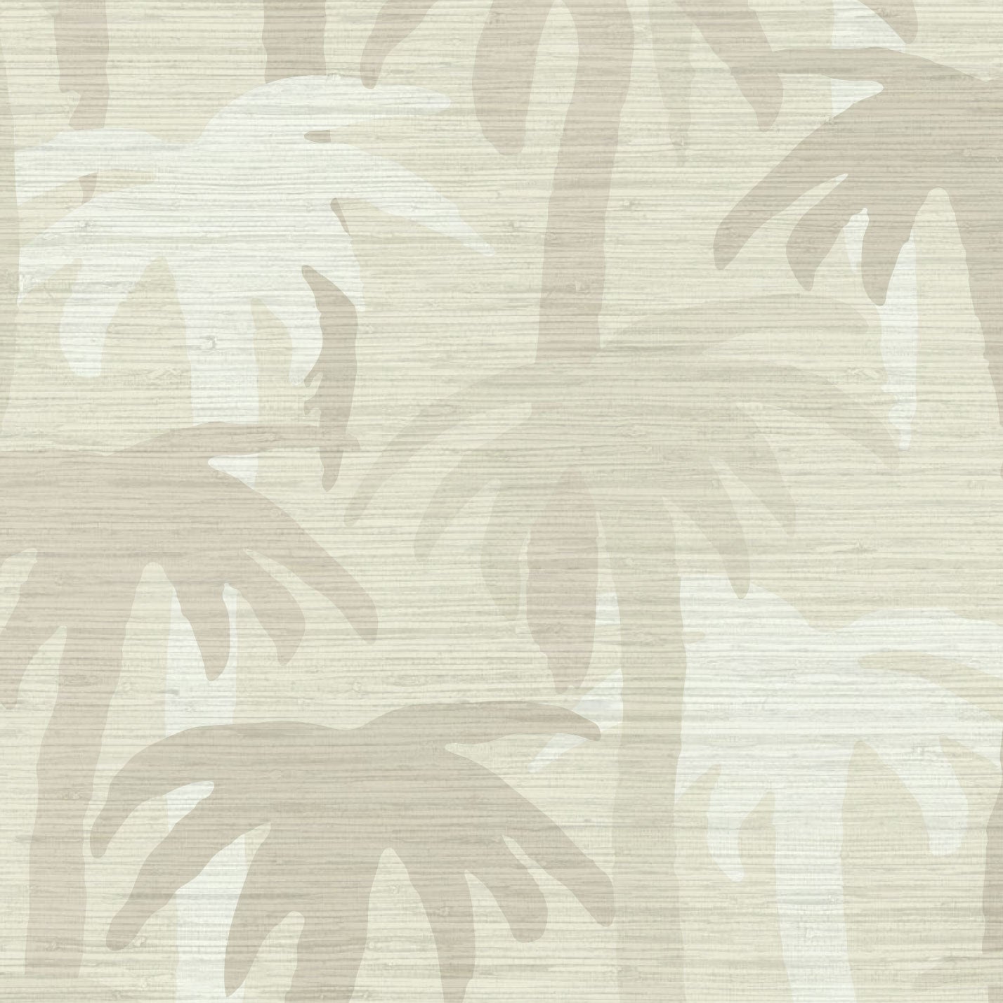 Grasscloth wallpaper Natural Textured Eco-Friendly Non-toxic High-quality  Sustainable Interior Design Bold Custom Tailor-made Retro chic Bold Tropical Jungle Coastal Garden Seaside Coastal Seashore Waterfront Vacation home styling Retreat Relaxed beach vibes Beach cottage Shoreline Oceanfront palm tree '90s surf graphic neutral tonal white cream off-white sand tan beige