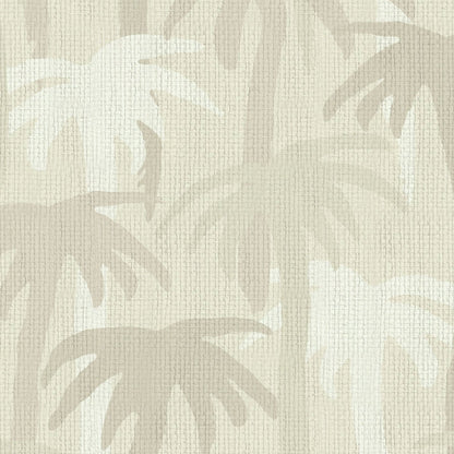 wallpaper Natural Textured Eco-Friendly Non-toxic High-quality Sustainable Interior Design Bold Custom Tailor-made Retro chic Bold Tropical Jungle Coastal Garden Seaside Coastal Seashore Waterfront Vacation home styling Retreat Relaxed beach vibes Beach cottage Shoreline Oceanfront palm tree '90s surf graphic neutral tonal white cream off-white sand tan beige paperweave paper weave