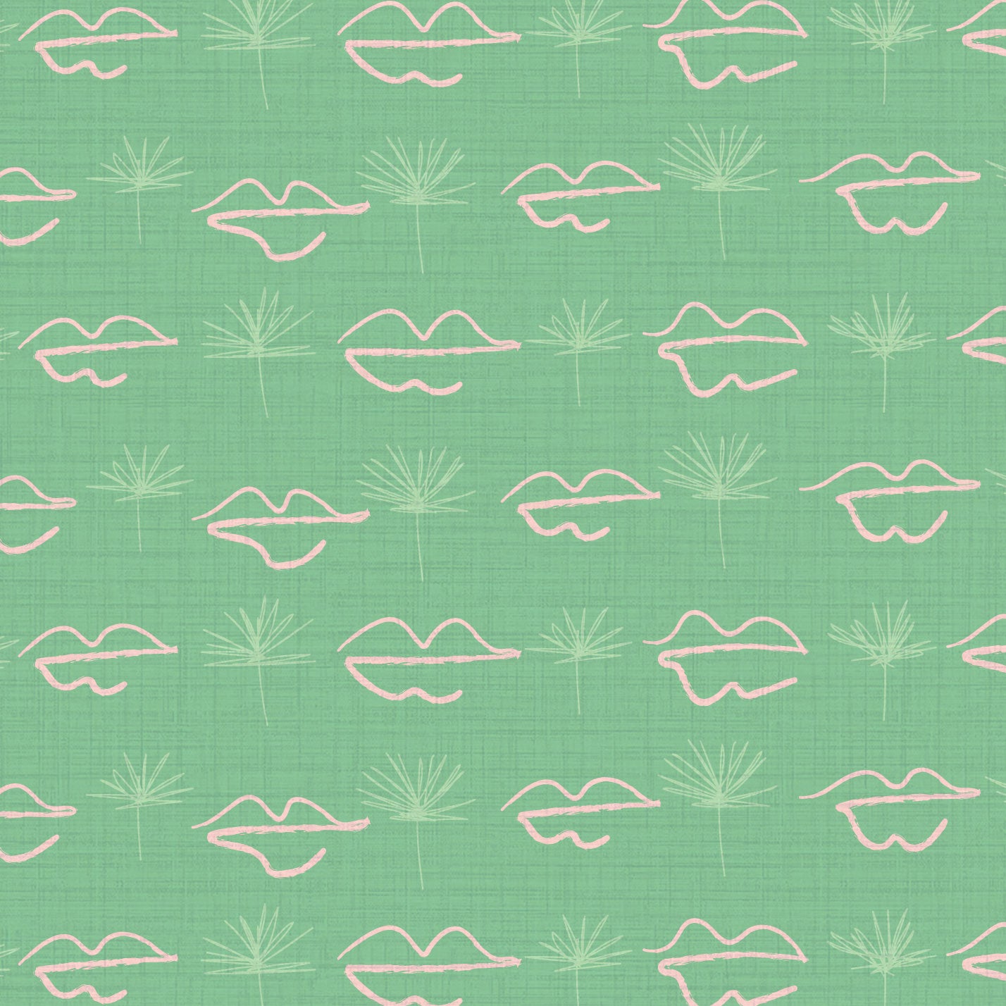 Mystic Kisses Lips Wallpaper