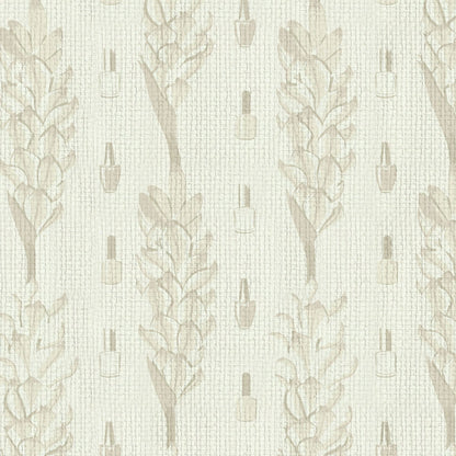wallpaper Natural Textured Eco-Friendly Non-toxic High-quality Sustainable Interior Design Bold Custom Tailor-made Retro chic Bold Salon Beauty lips Botox jungle bold stripe botanical flower florals vertical nail nail polish beauty bar salon tan cream white beige sand neutral natural tonal paperweave paper weave