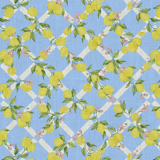 wallpaper Natural Textured Eco-Friendly Non-toxic Sustainable Interior Design Retro chic Grand millennial Maximalism Traditional Dopamine decorCoastal Garden Seaside Seashore Waterfront Vacation home styling Retreat Relaxed beach vibes Beach cottage Shoreline Oceanfront preppy Nature inspired Vertical Grid lemons fruit food Cottage core Countryside Vintage Imperfect Rural Farm core rustic stripe yellow pink flowers lattice botanical yellow green leaf french blue pale baby kids sky blue linen