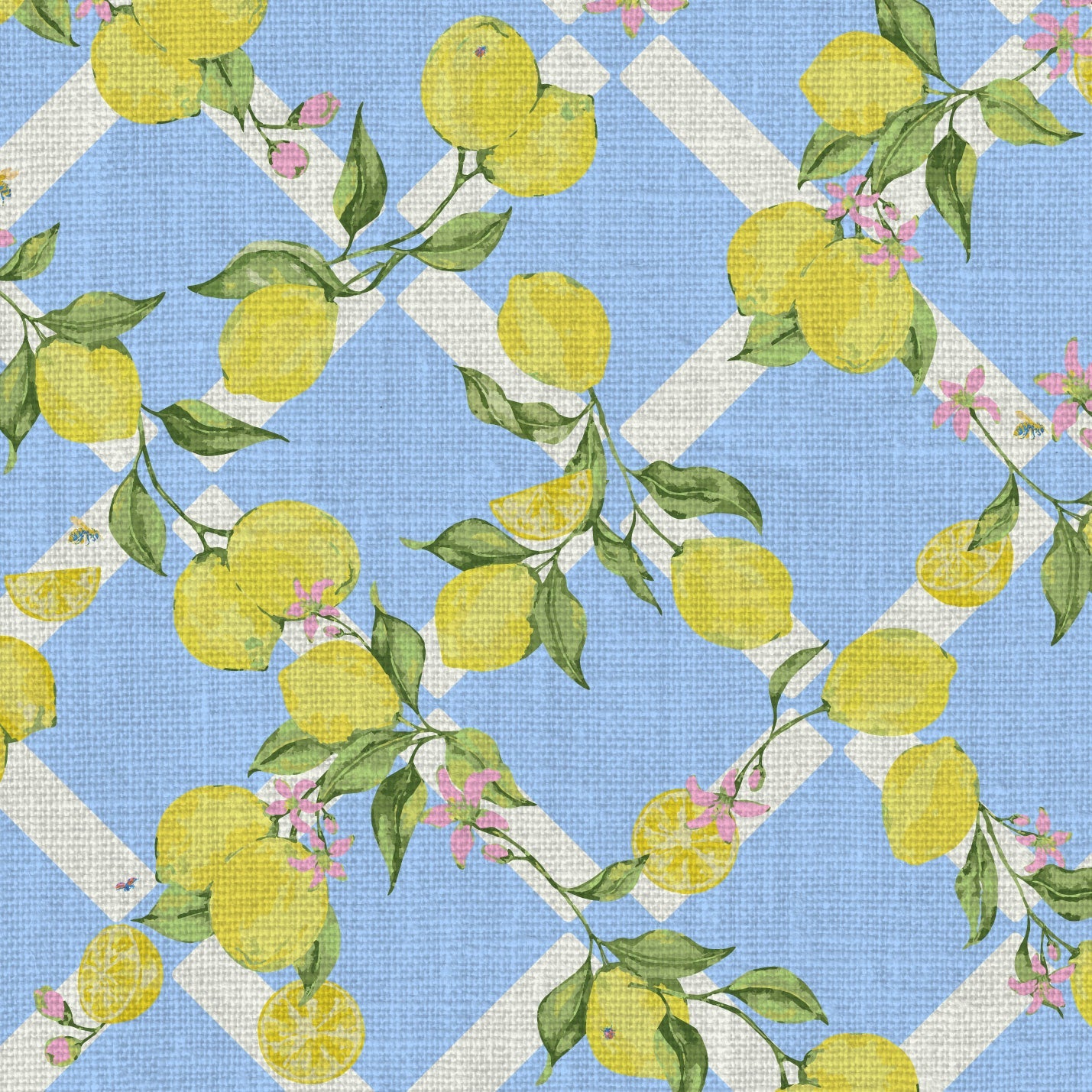 wallpaper Natural Textured Eco-Friendly Non-toxic Sustainable Interior Design Retro chic Grand millennial Maximalism Traditional Dopamine decorCoastal Garden Seaside Seashore Waterfront Vacation home styling Retreat Relaxed beach vibes Beach cottage Shoreline Oceanfront preppy Nature inspired Vertical Grid lemons fruit food Cottage core Countryside Vintage Imperfect Rural Farm core rustic stripe yellow pink flowers lattice botanical yellow green leaf french blue pale baby kids sky blue linen