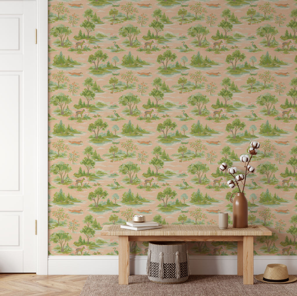 Norwegian Woodlands Toile Wallpaper