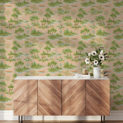 Norwegian Woodlands Toile Wallpaper