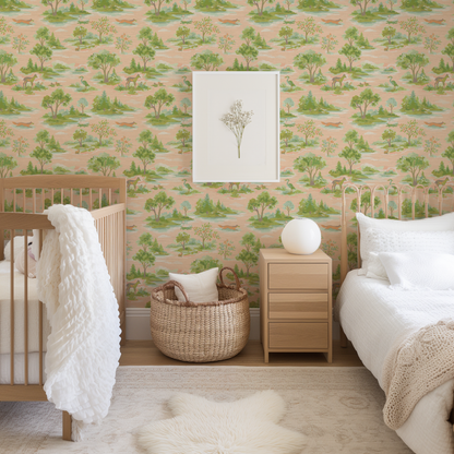 Norwegian Woodlands Toile Wallpaper