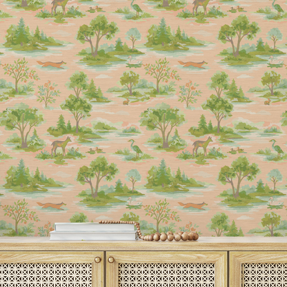 Norwegian Woodlands Toile Wallpaper