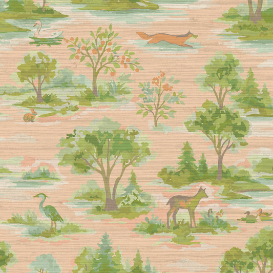 Norwegian Woodlands Toile Wallpaper