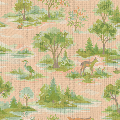 Norwegian Woodlands Toile Wallpaper