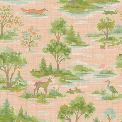 Norwegian Woodlands Toile Wallpaper
