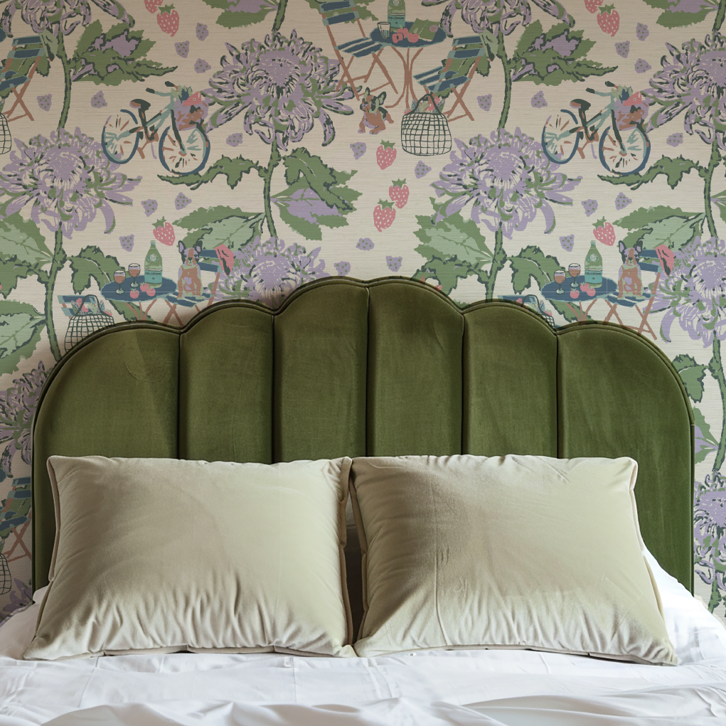 Oh La La French Bistro Wallpaper