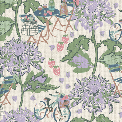 Oh La La French Bistro Wallpaper