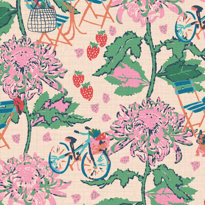 Oh La La French Bistro Wallpaper