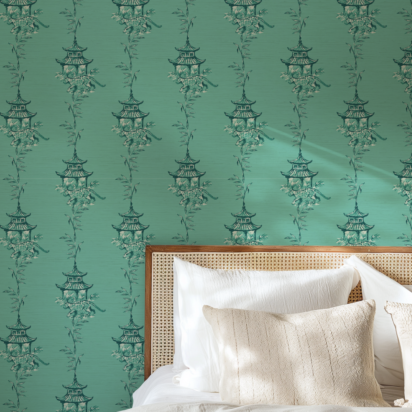Pagoda Prowl Chinoiserie Wallpaper
