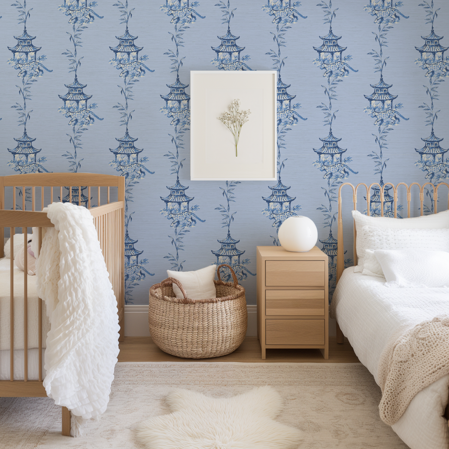 Pagoda Prowl Chinoiserie Wallpaper