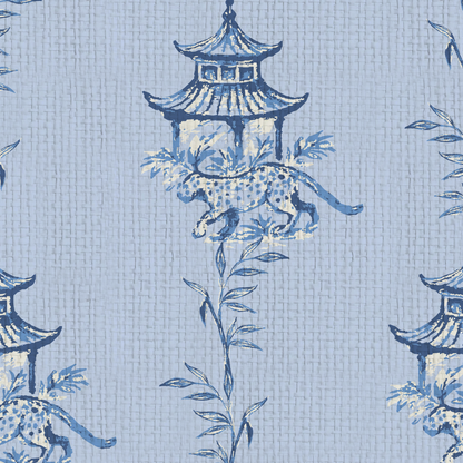 Pagoda Prowl Chinoiserie Wallpaper