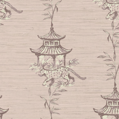 Pagoda Prowl Chinoiserie Wallpaper