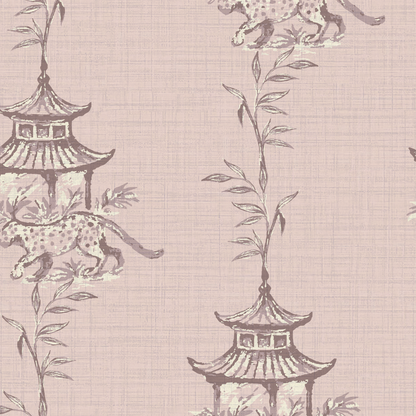 Pagoda Prowl Chinoiserie Wallpaper