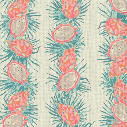 Passion Play Striped Dragon Fruit Wallpaper