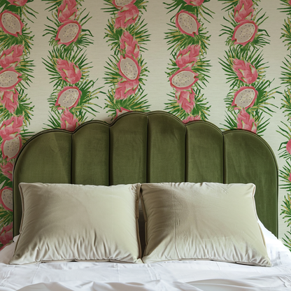 Passion Play Striped Dragon Fruit Wallpaper