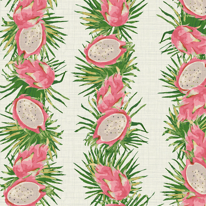Passion Play Striped Dragon Fruit Wallpaper