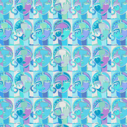 Pop Portrait Women Wallpaper by Brittany Atkinson