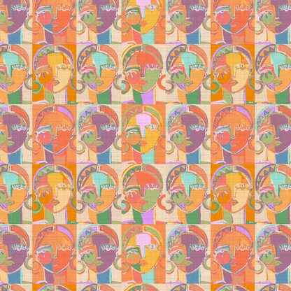Pop Portrait Women Wallpaper by Brittany Atkinson