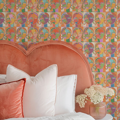 Pop Portrait Women Wallpaper by Brittany Atkinson