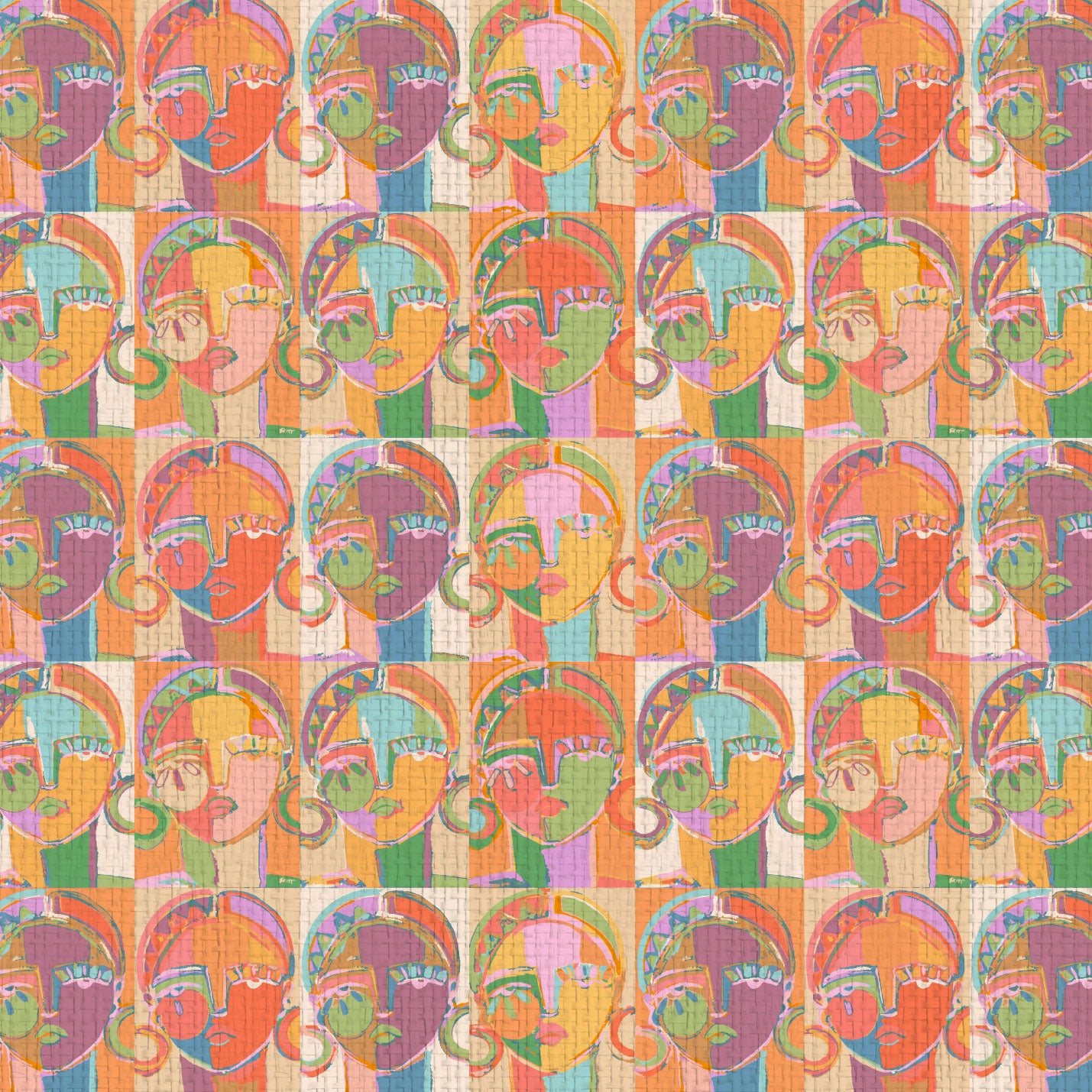 Pop Portrait Women Wallpaper by Brittany Atkinson