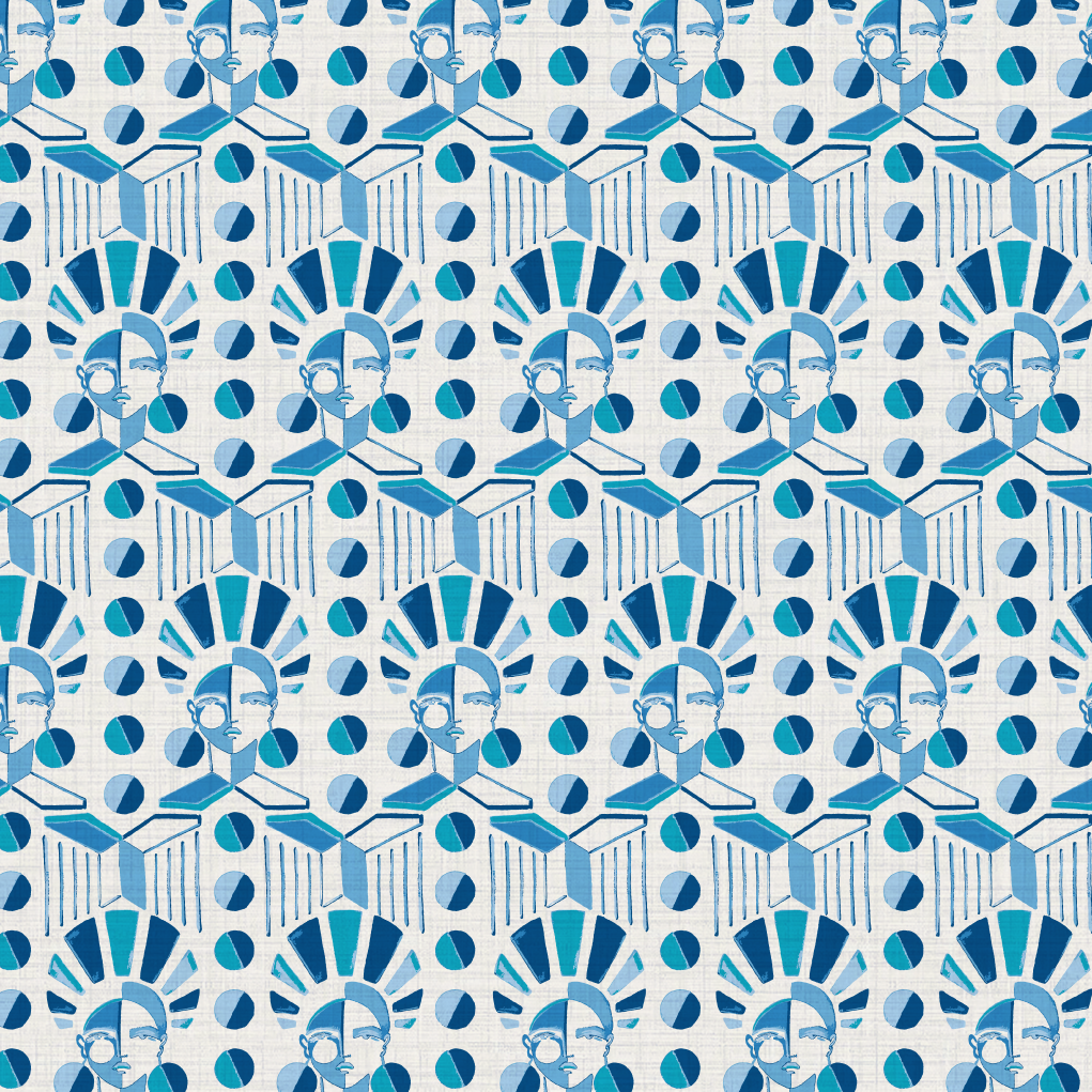 Retro Luxe Geo Women Wallpaper by Brittany Atkinson