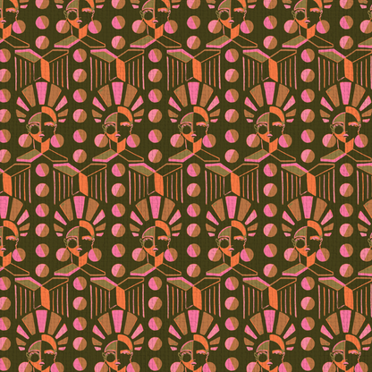 Retro Luxe Geo Women Wallpaper by Brittany Atkinson