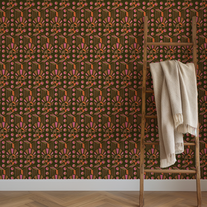 Retro Luxe Geo Women Wallpaper by Brittany Atkinson