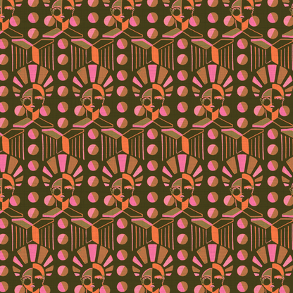 Retro Luxe Geo Women Wallpaper by Brittany Atkinson