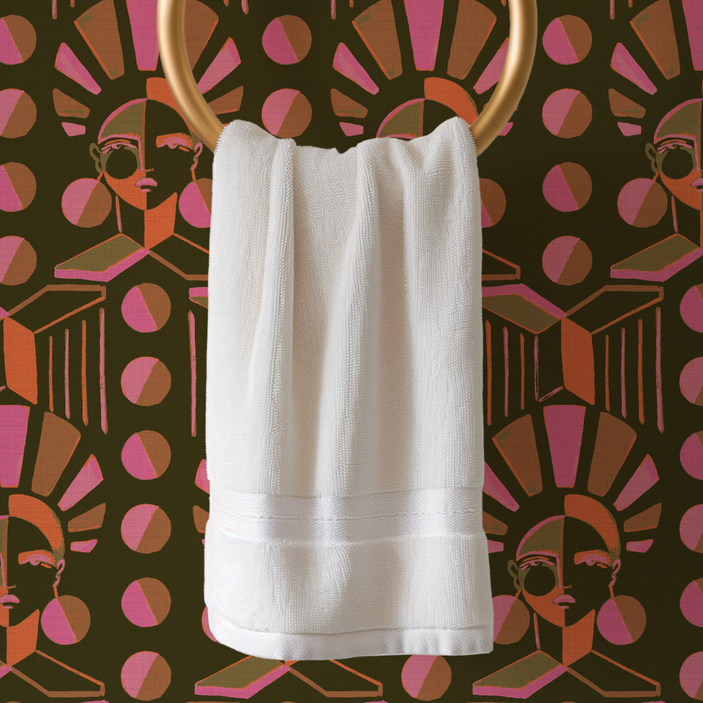 Retro Luxe Geo Women Wallpaper by Brittany Atkinson