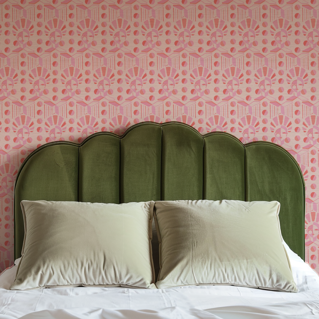 Retro Luxe Geo Women Wallpaper by Brittany Atkinson