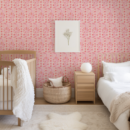Retro Luxe Geo Women Wallpaper by Brittany Atkinson