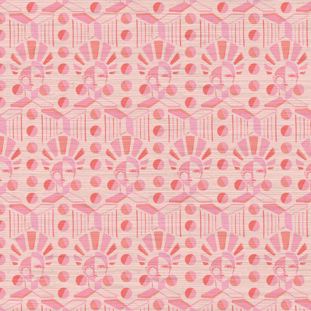 Retro Luxe Geo Women Wallpaper by Brittany Atkinson