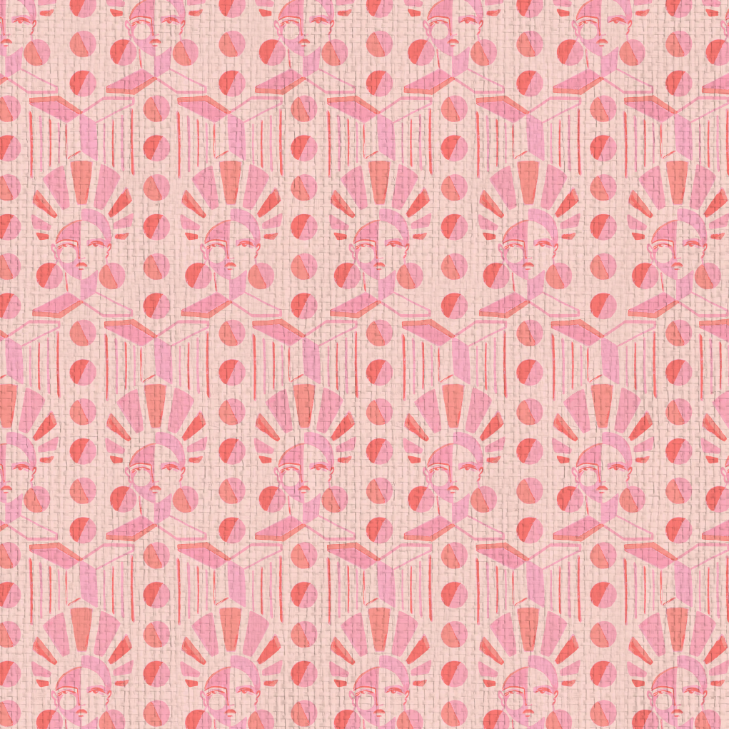 Retro Luxe Geo Women Wallpaper by Brittany Atkinson