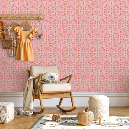 Retro Luxe Geo Women Wallpaper by Brittany Atkinson