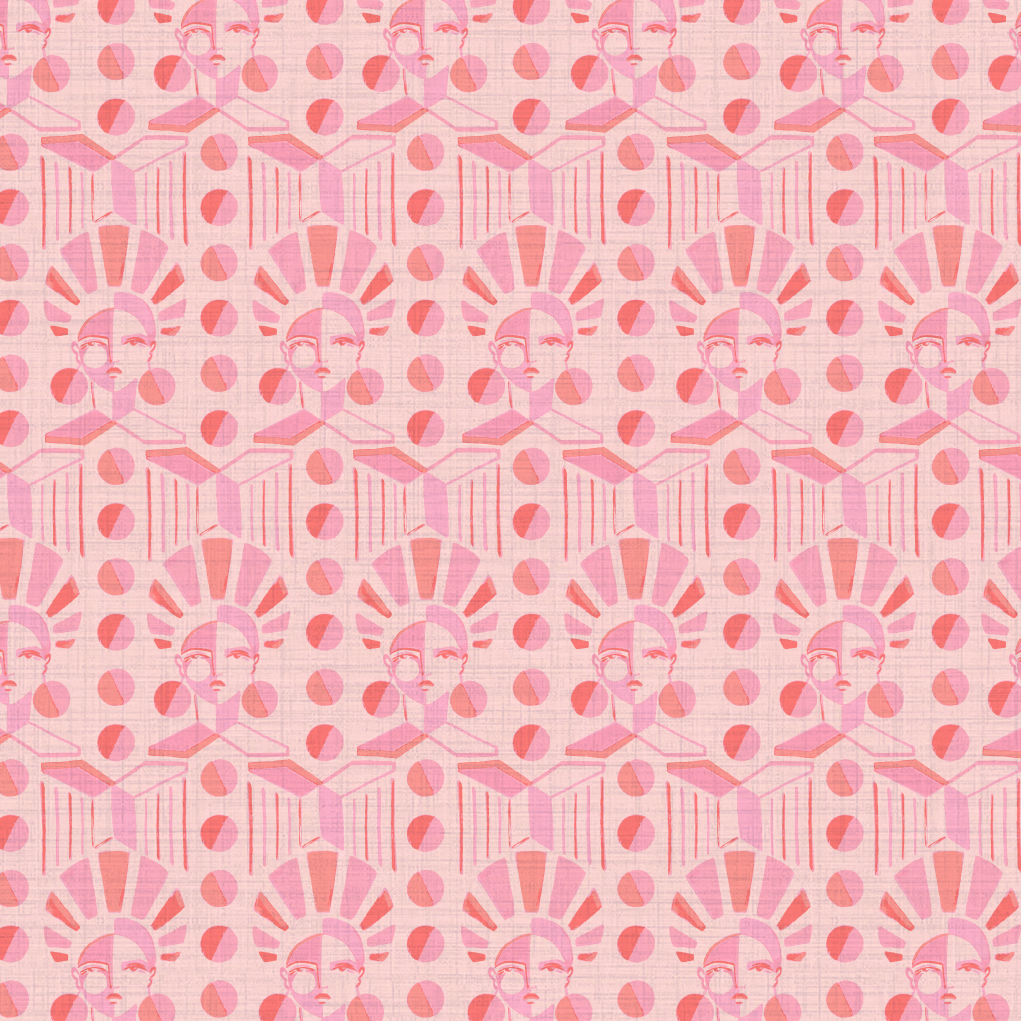 Retro Luxe Geo Women Wallpaper by Brittany Atkinson