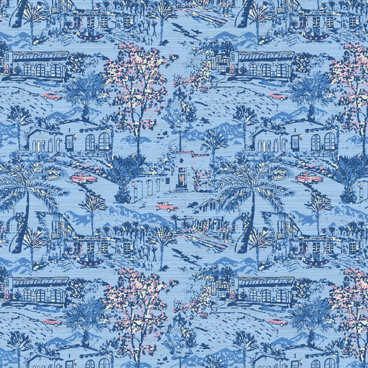 Room With A View Scenic Toile Wallpaper