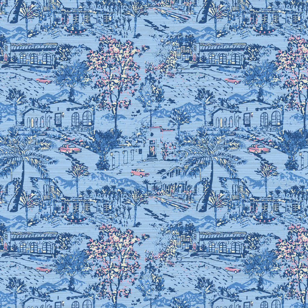 Room With A View Scenic Toile Wallpaper