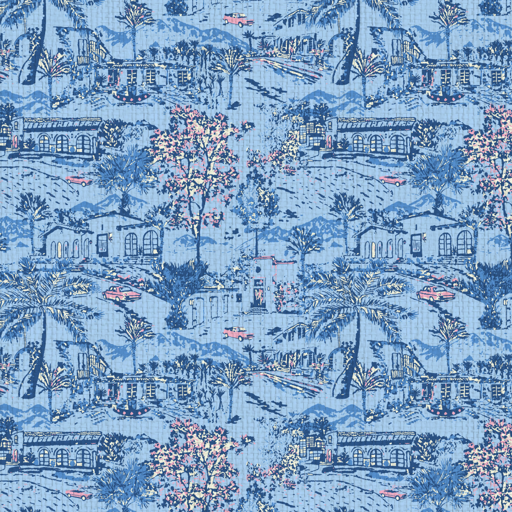 Room With A View Scenic Toile Wallpaper