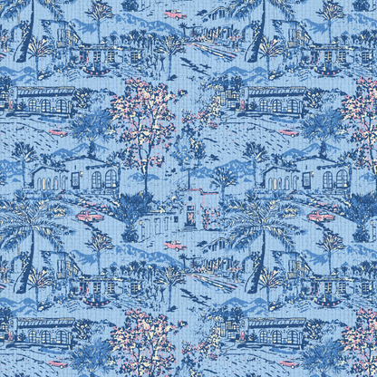 Room With A View Scenic Toile Wallpaper