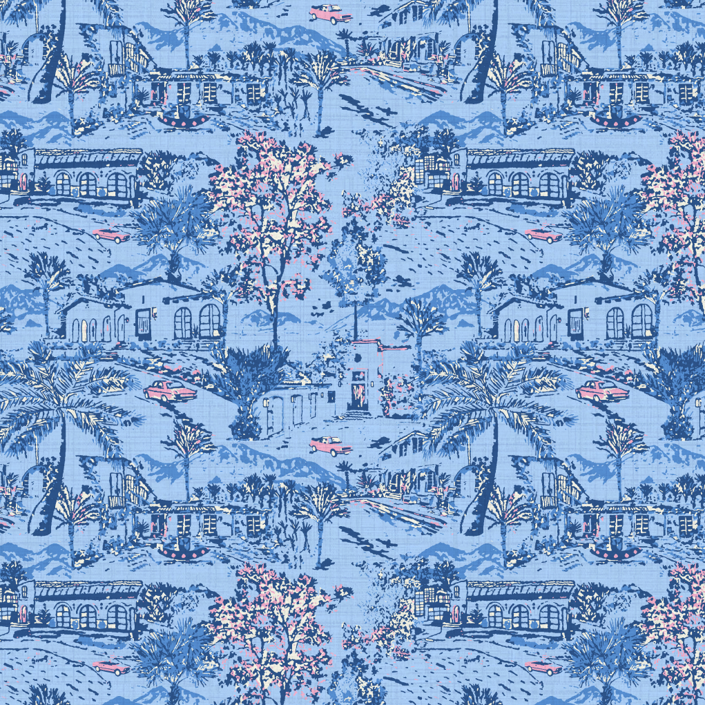 Room With A View Scenic Toile Wallpaper