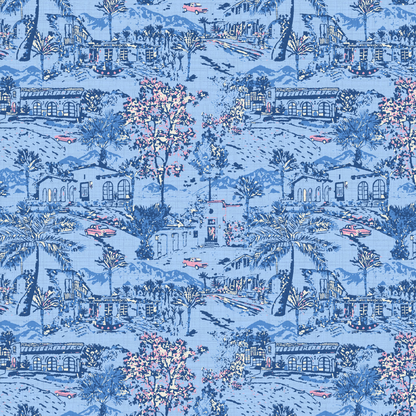 Room With A View Scenic Toile Wallpaper