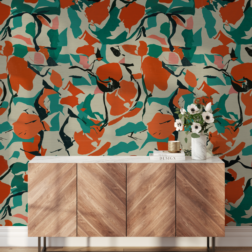 Eden Abstract Art Wallpaper by Natalie Westbrook