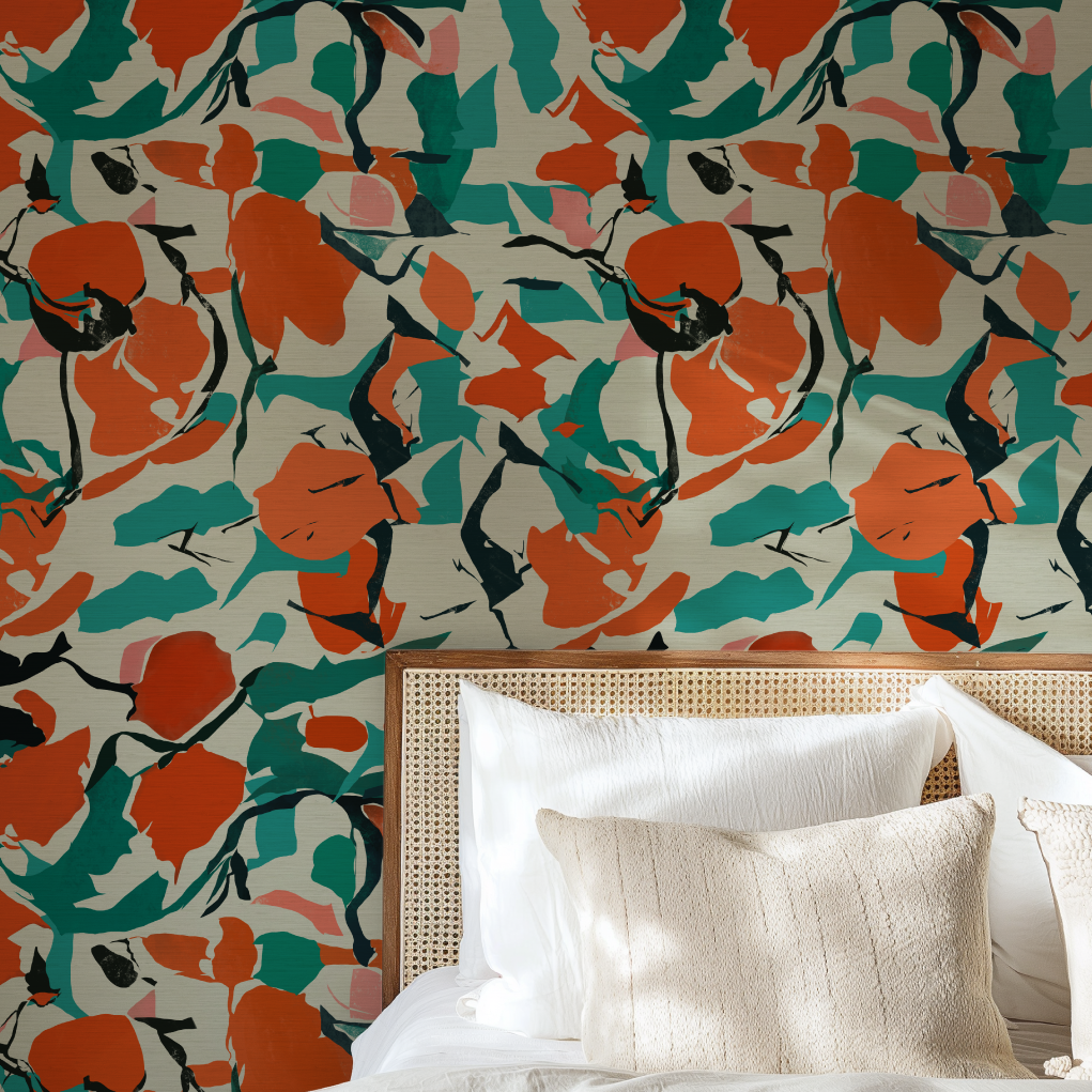 Eden Abstract Art Wallpaper by Natalie Westbrook
