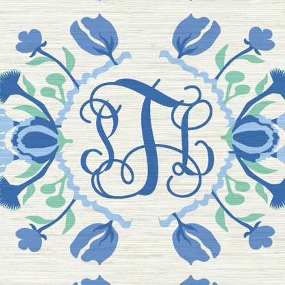 Evelyn Floral Stripe Wallpaper by June St. George